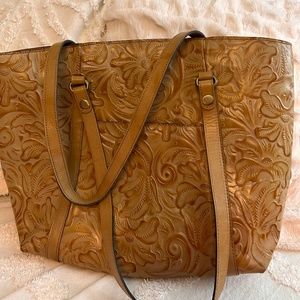 Patricia Nash Trevino Tan Leather Tote